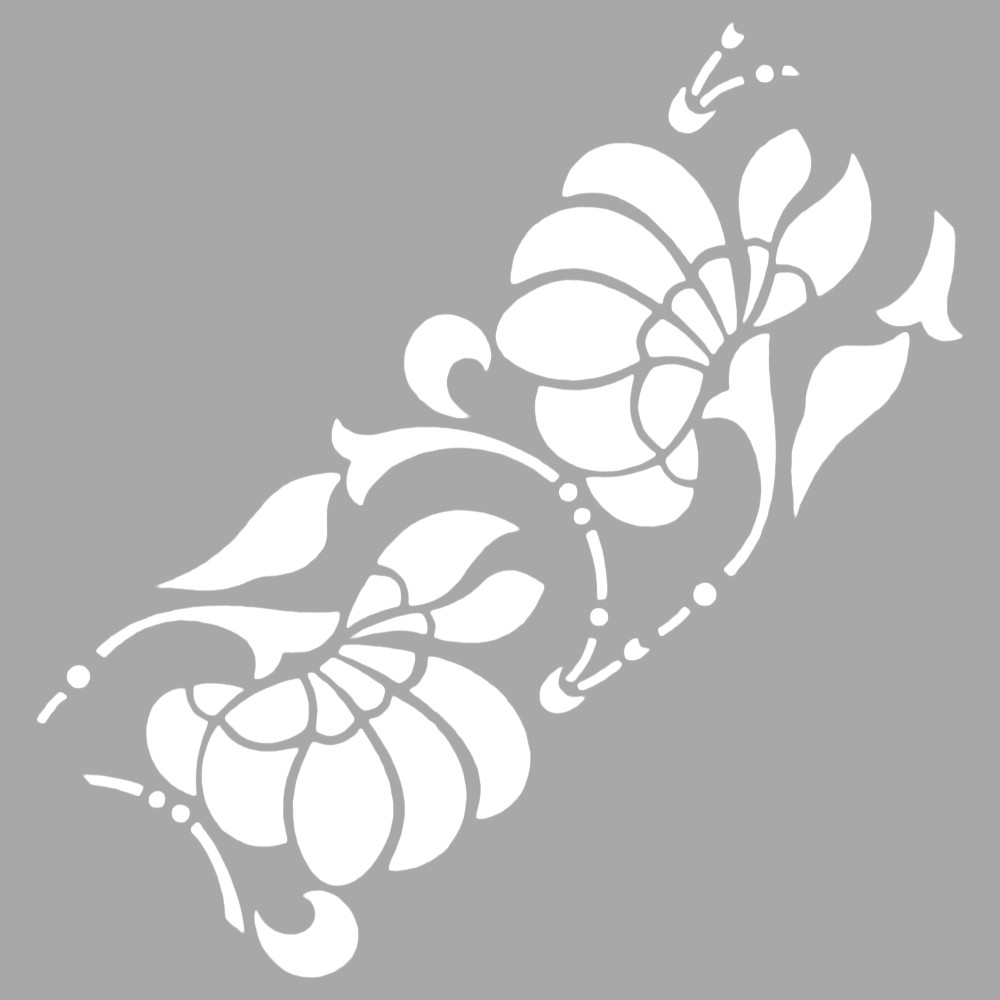 Artikel Art Çiçek Motif Stencil Boyama Şablonu 30X30 Cm, Duvar Stencil, F Artikel Art Çiçek Motif Stencil Boyama Şablonu 30X30 Cm, Duvar Stencil, F