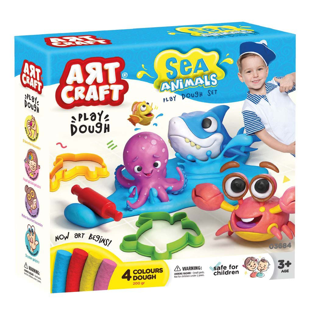 Art Craft Deniz Hayvanları Oyun Hamuru Seti 13 Parça Art Craft Deniz Hayvanları Oyun Hamuru Seti 13 Parça