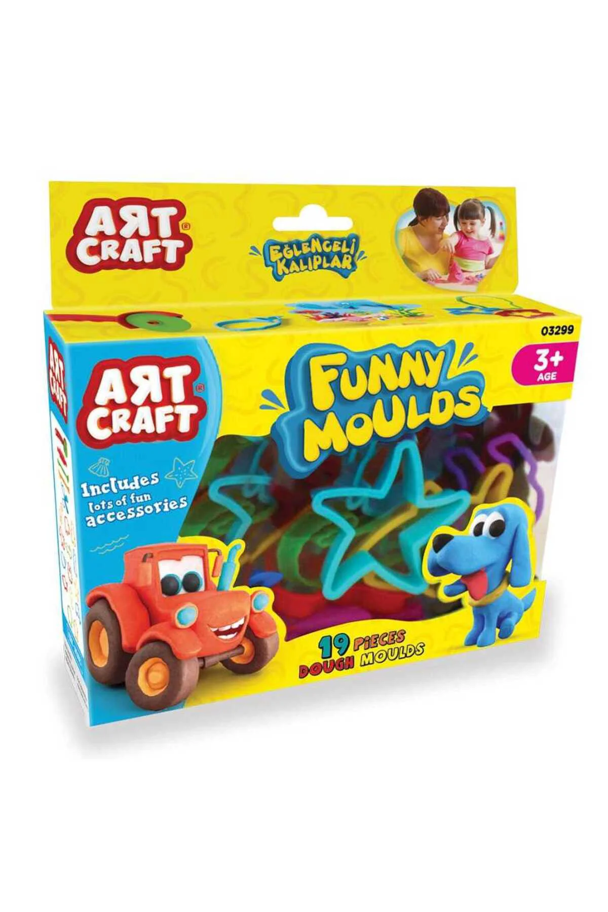 Art Craft Eğlenceli Süper Oyun Hamuru Kalıpları 19 Parça