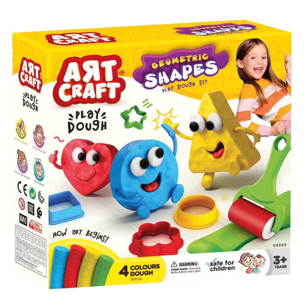 Art Craft Geometrik Şekiller Oyun Hamuru Seti 11 Parça Art Craft Geometrik Şekiller Oyun Hamuru Seti 11 Parça