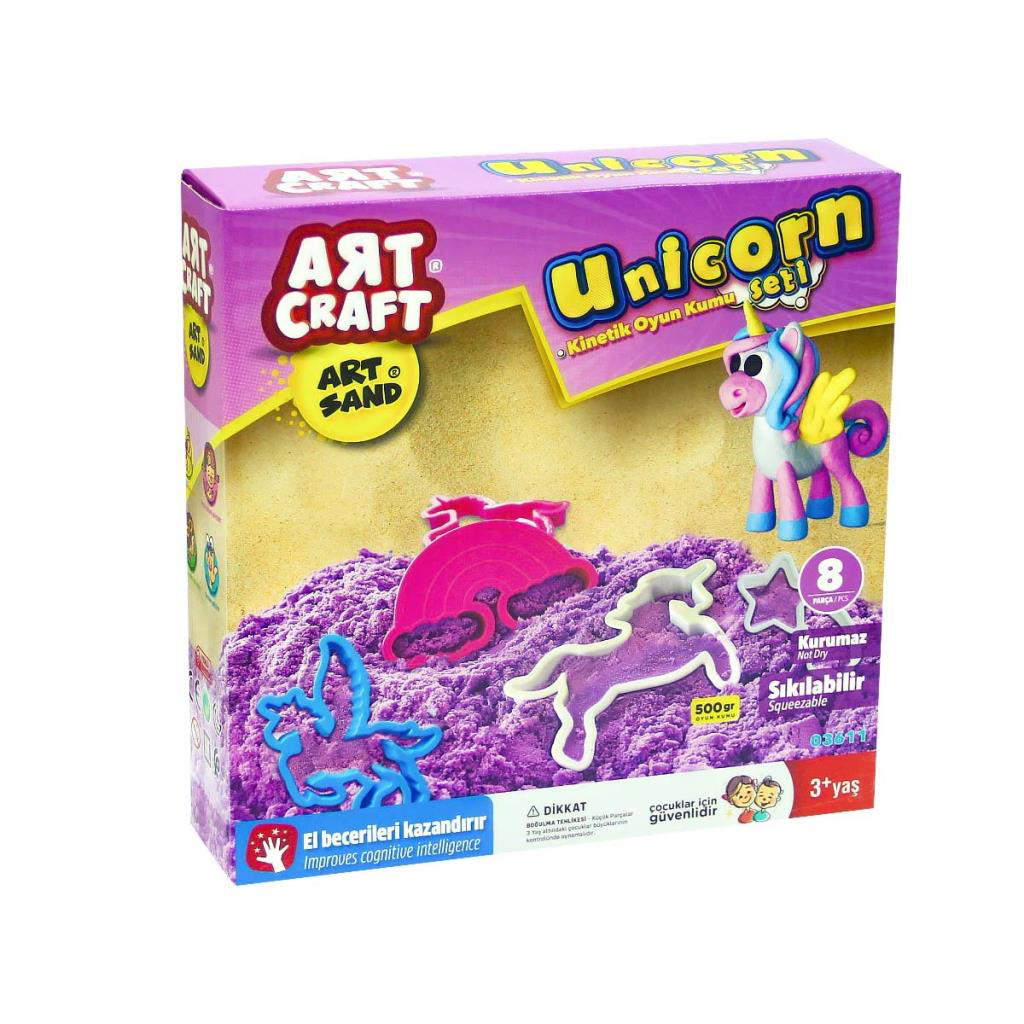 Art Craft Unicorn Kinetik Kum Seti 500gr Art Craft Unicorn Kinetik Kum Seti 500gr