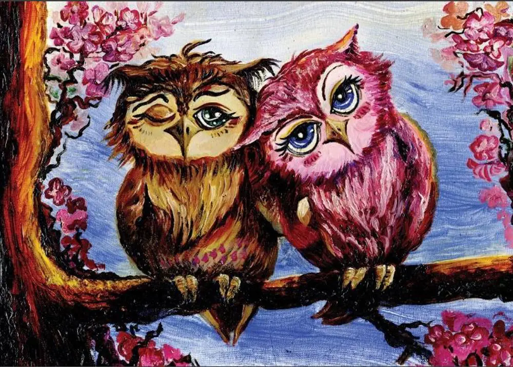 ART PUZZLE 1000P 5211 ASIK BAYKUSLAR