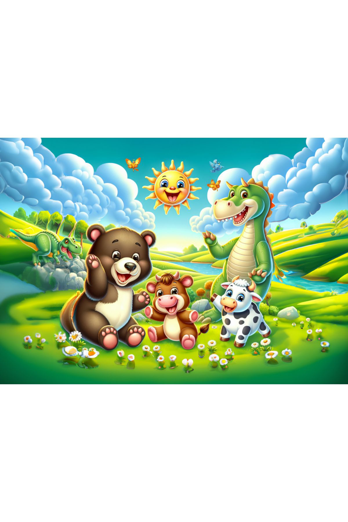 Art Puzzle Art Çocuk Mutlu Güneş 25 Parça Puzzle