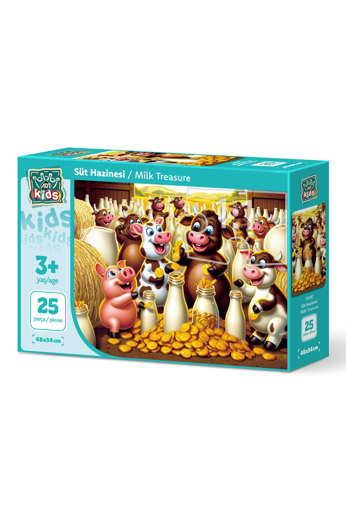 Art Puzzle Art Çocuk Süt Hazinesi 25 Parça Puzzle