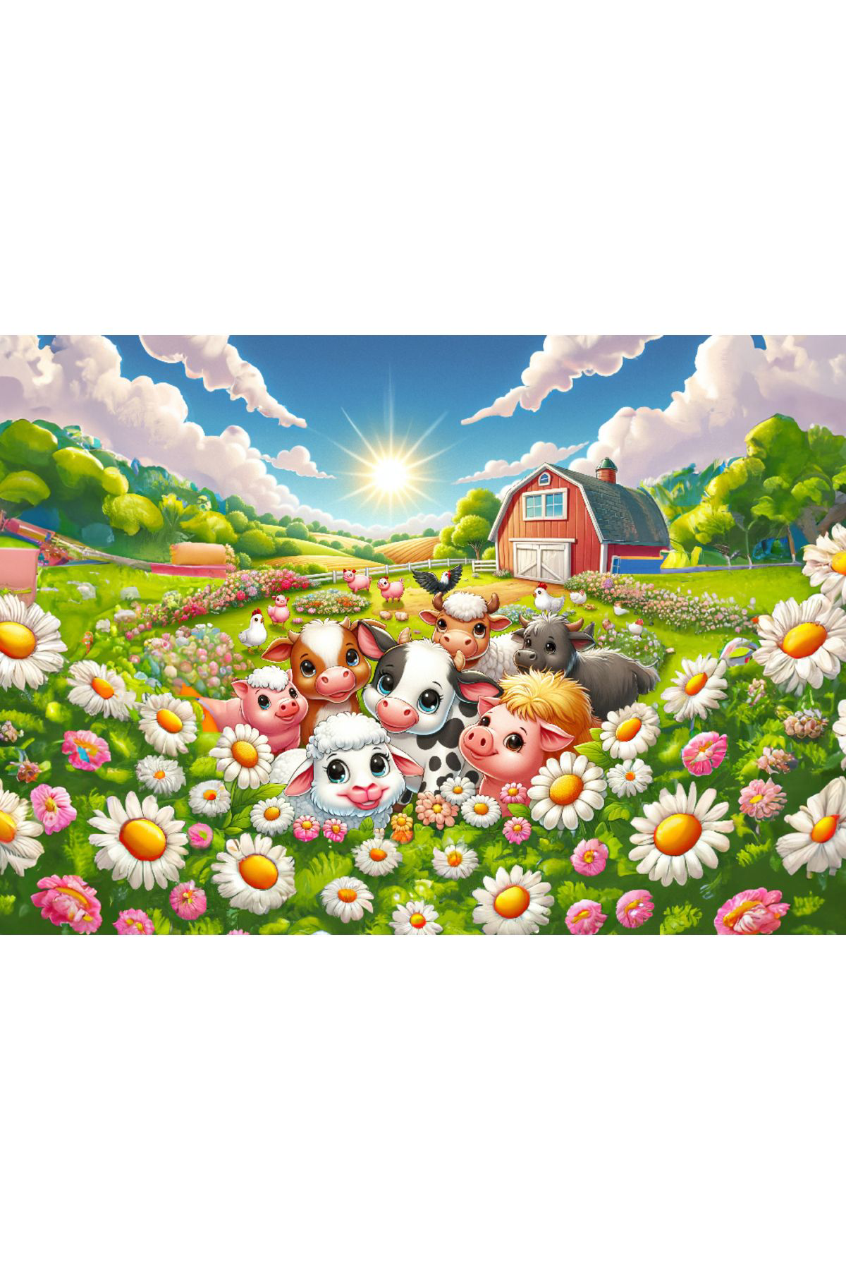 Art Puzzle Art Çocuk Günaydın Fotoğrafı 50 Parça Puzzle