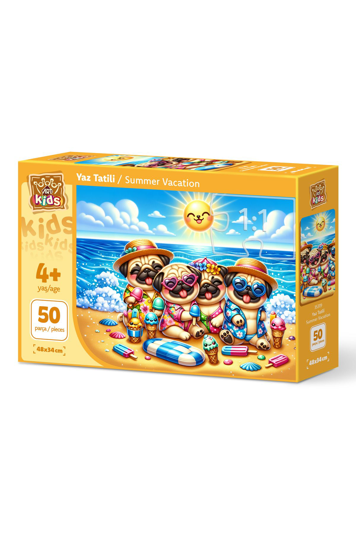 Art Puzzle Art Çocuk Yaz Tatili 50 Parça Puzzle