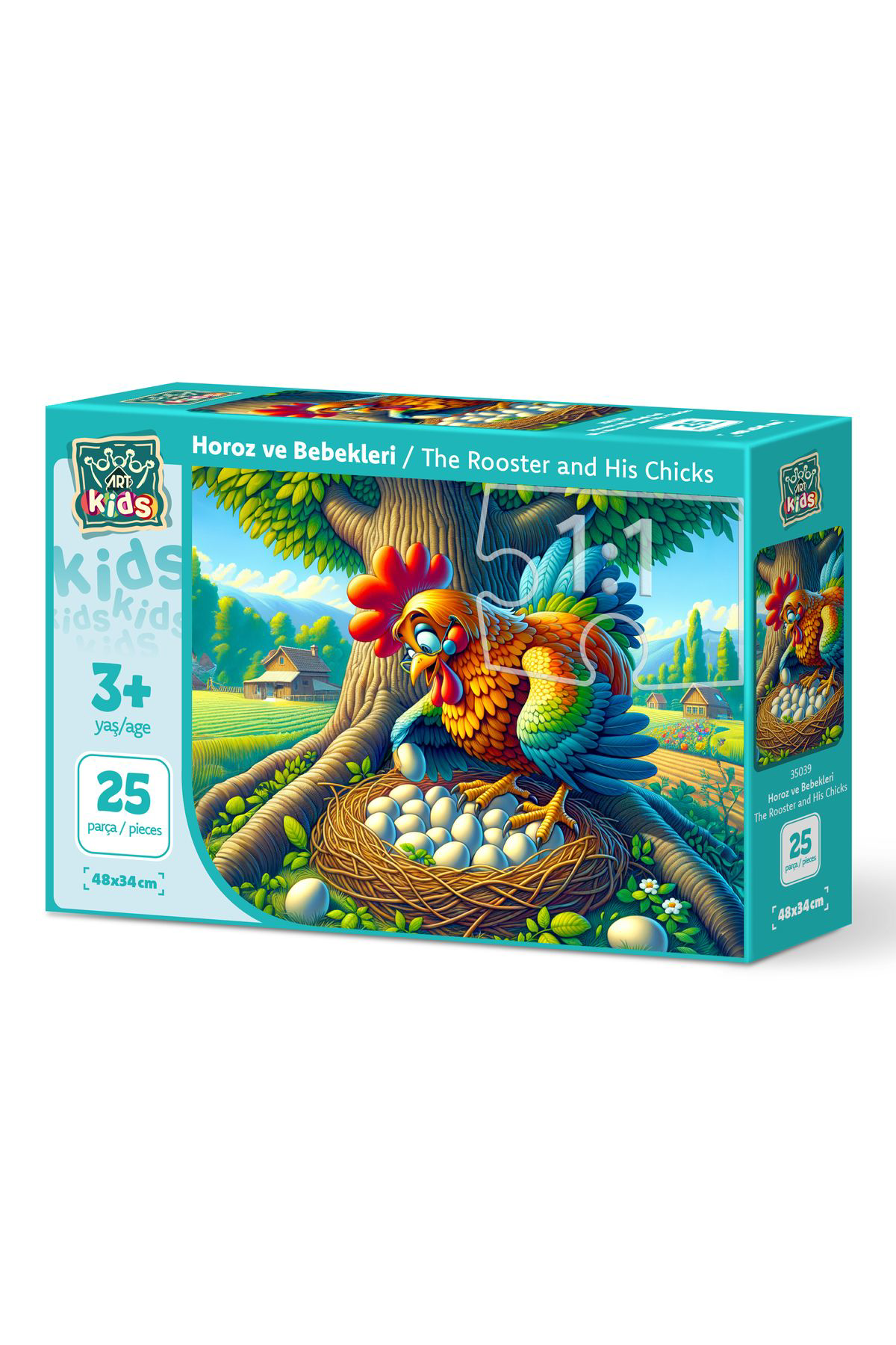Art Puzzle Art Çocuk Horoz Ve Bebekleri 25 Parça Puzzle Art Puzzle Art Çocuk Horoz Ve Bebekleri 25 Parça Puzzle