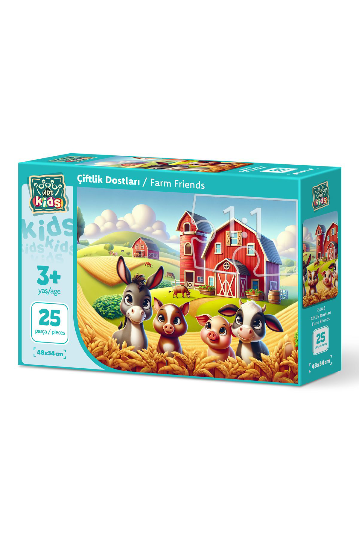 Art Puzzle Art Çocuk Çiftlik Dostları 25 Parça Puzzle Art Puzzle Art Çocuk Çiftlik Dostları 25 Parça Puzzle