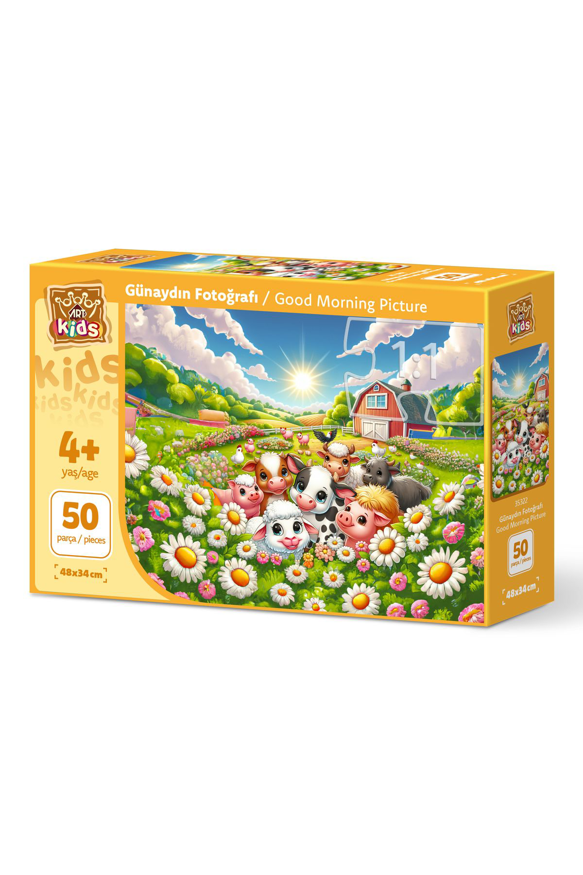 Art Puzzle Art Çocuk Günaydın Fotoğrafı 50 Parça Puzzle