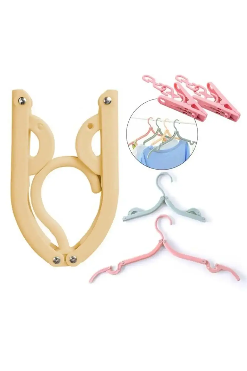 Art Sn-29265 Taşınabilir Katlanabilir Mandallı Seyahat Askılık La