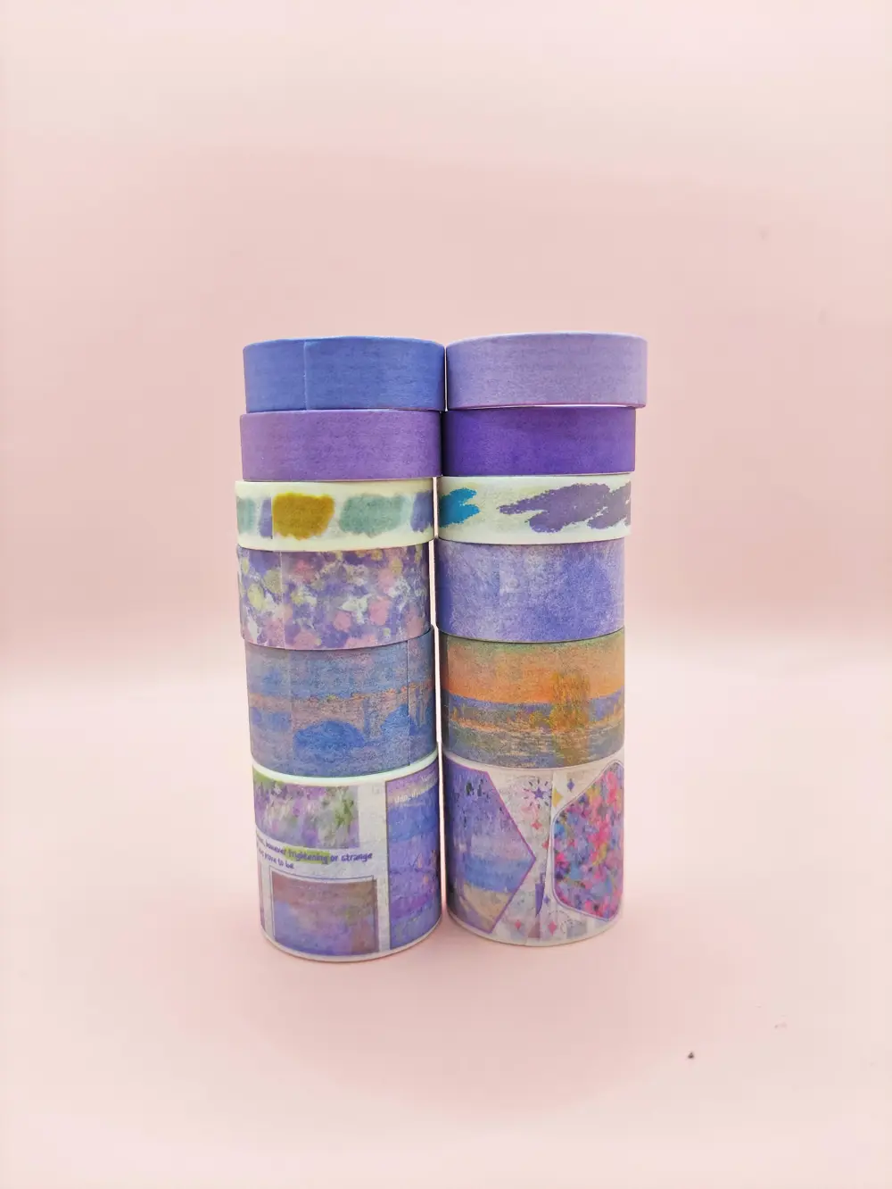 Art Vintage Washi Tape Bant Yapışkanlı Maskeleme Kağıdı Desenli B