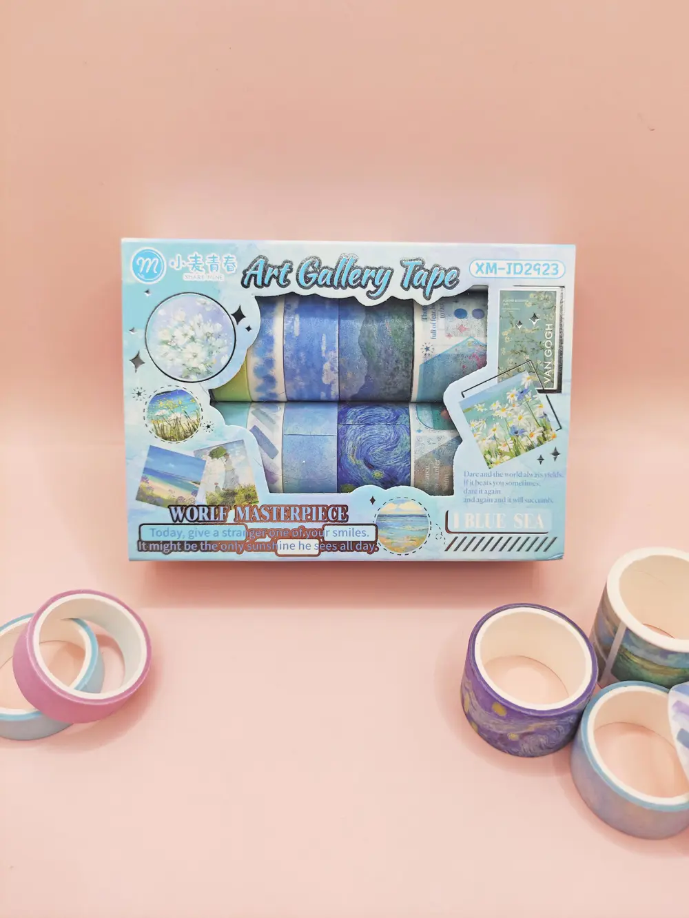 Art Vintage Washi Tape Bant Yapışkanlı Maskeleme Kağıdı Desenli B