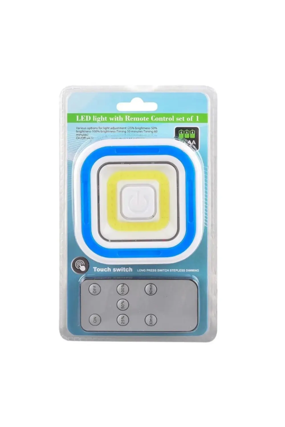 Art002 K01 Pm-6937 Cob Ledli Pilli Uzaktan Kumandalı Tekli Lamba