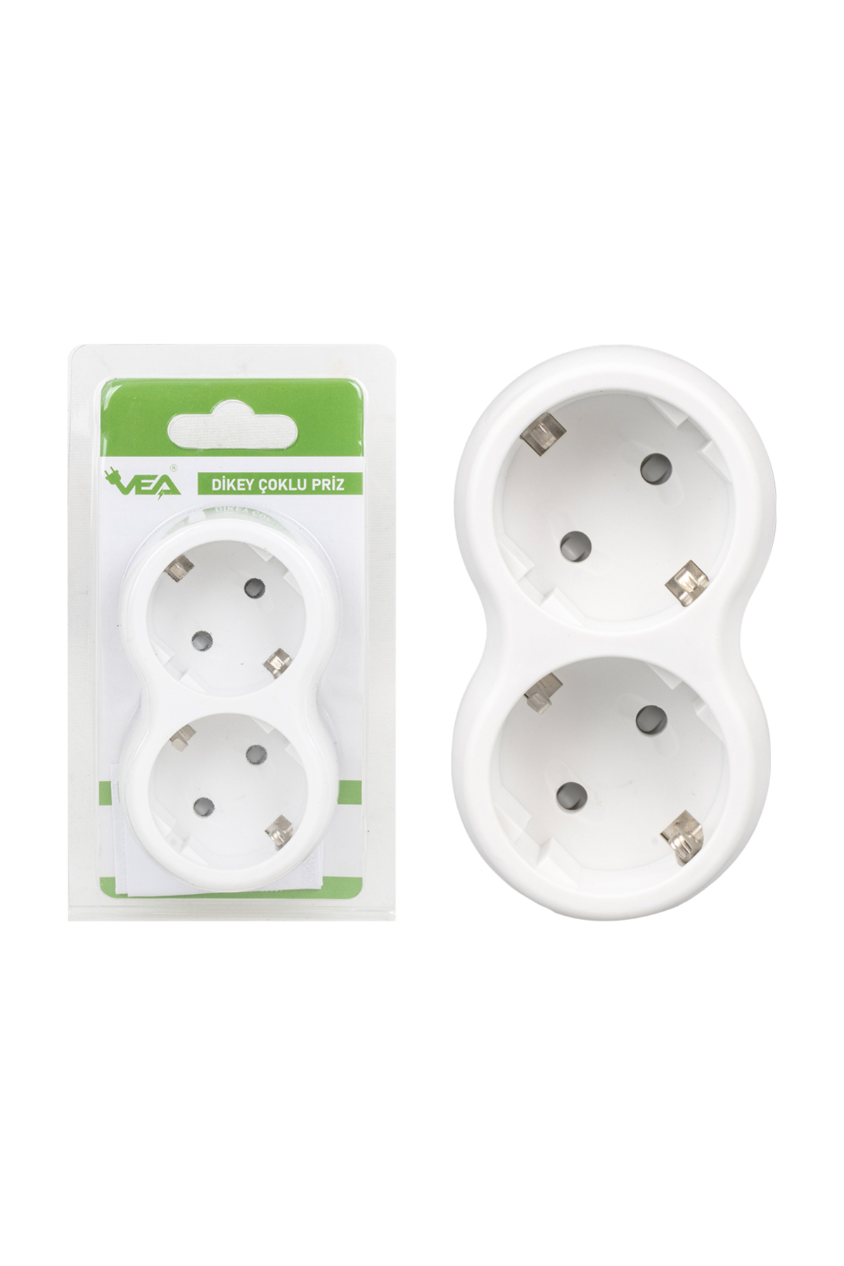 Art002 K01 Vea Ve- 2211-3Swg A Class 2Li Dikey Çoklu Priz (Made I