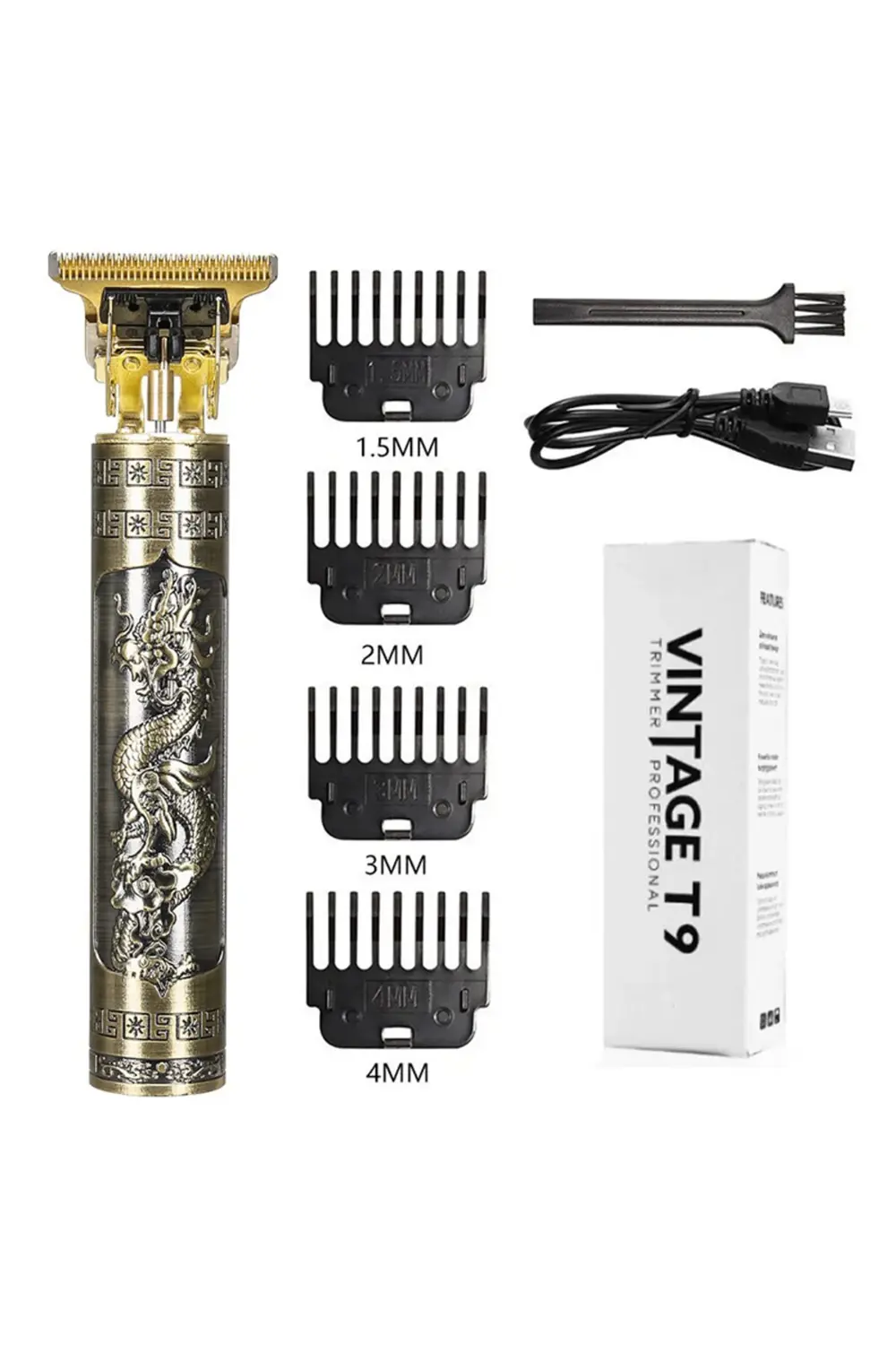 Art002 K01 Vıntage T9 Şarjlı Saç Sakal Kesme Makinesi Bernami Yen