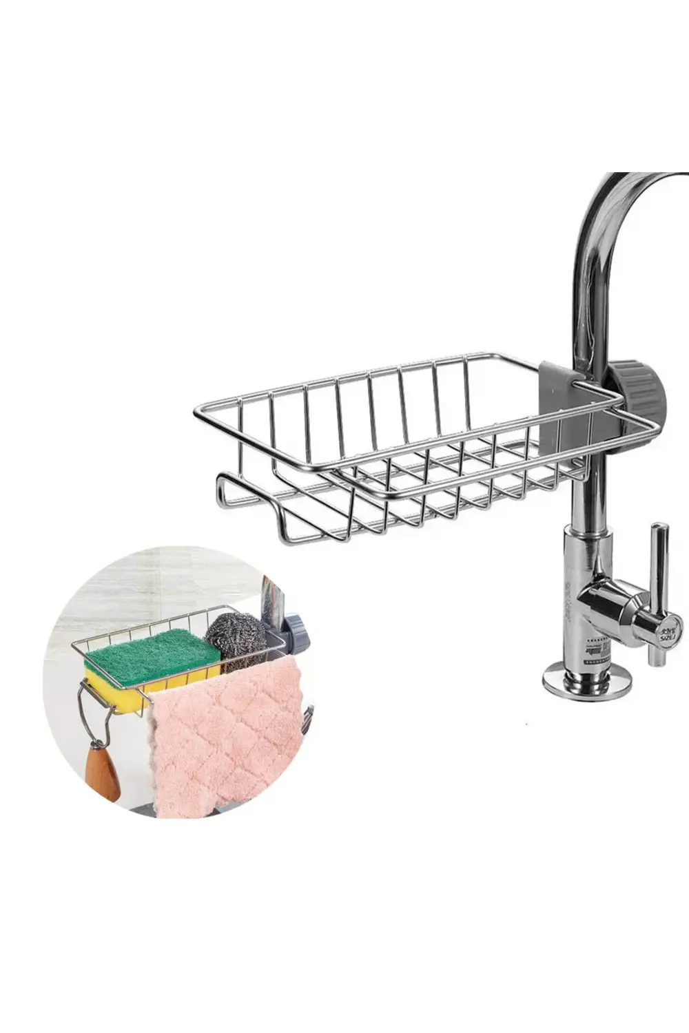 Art002 X01 Mutfak Ve Banyo Organizer Tek Kat Demir Raf Bernami Ye