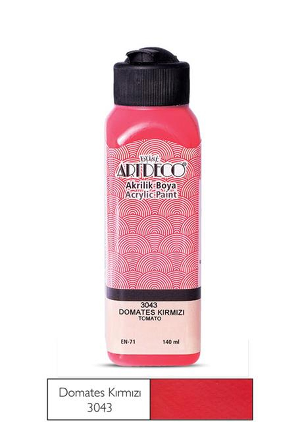 Just Cheap Store Artdeco Akrilik Boya 500 Ml Domates Kirmizisi 3043