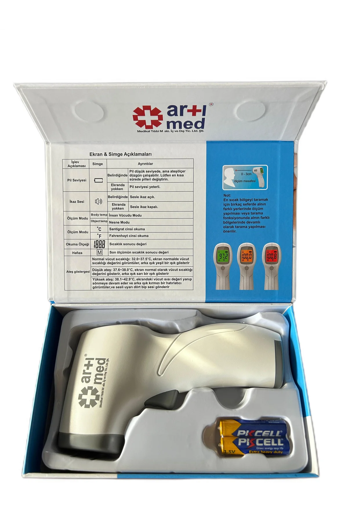 Artı Med Temassız Elektronik Infrared Ateş Ölçer - Görsel 4