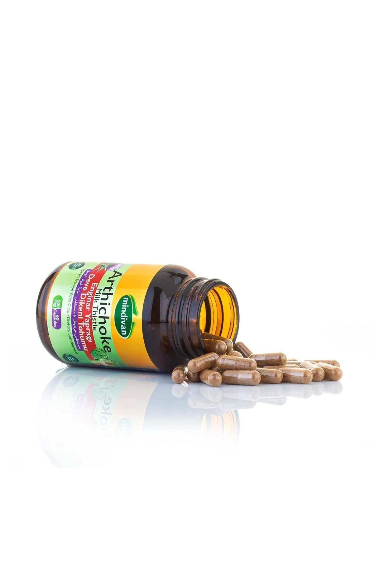 Artichoke Leaf Milk Thistle Extract Healthy Liver 500 mg 60 Capsu