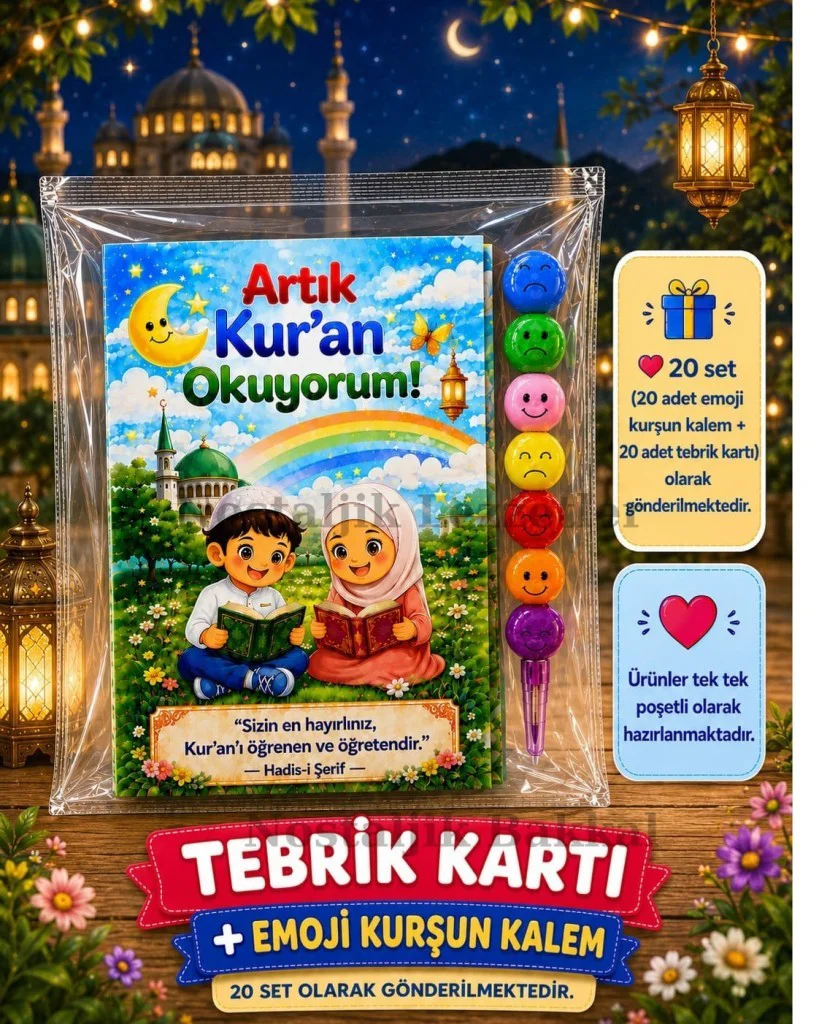 Artık Kur'an Okuyorum Hediyesi 20 Set Kur'an Kursu-Hatim Töreni H Artık Kur'an Okuyorum Hediyesi 20 Set Kur'an Kursu-Hatim Töreni H