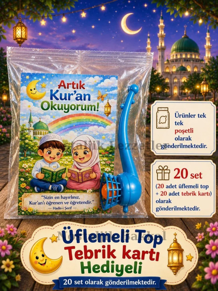 Artık Kur'an Okuyorum Hediyesi 20 Set Kur'an Kursu-Hatim Töreni H