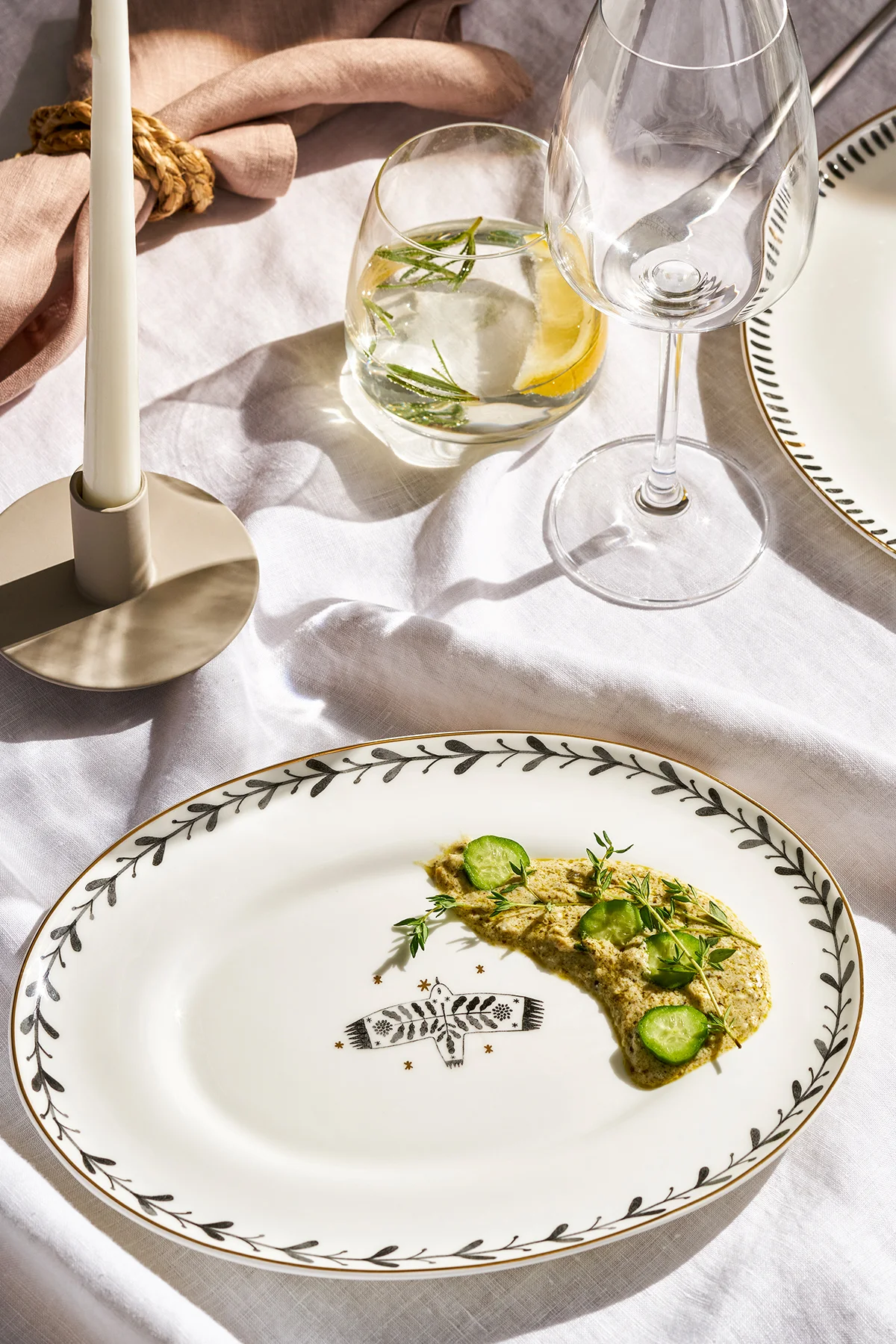 Artisan Bird Fine Bone Kayık Tabak 25 cm