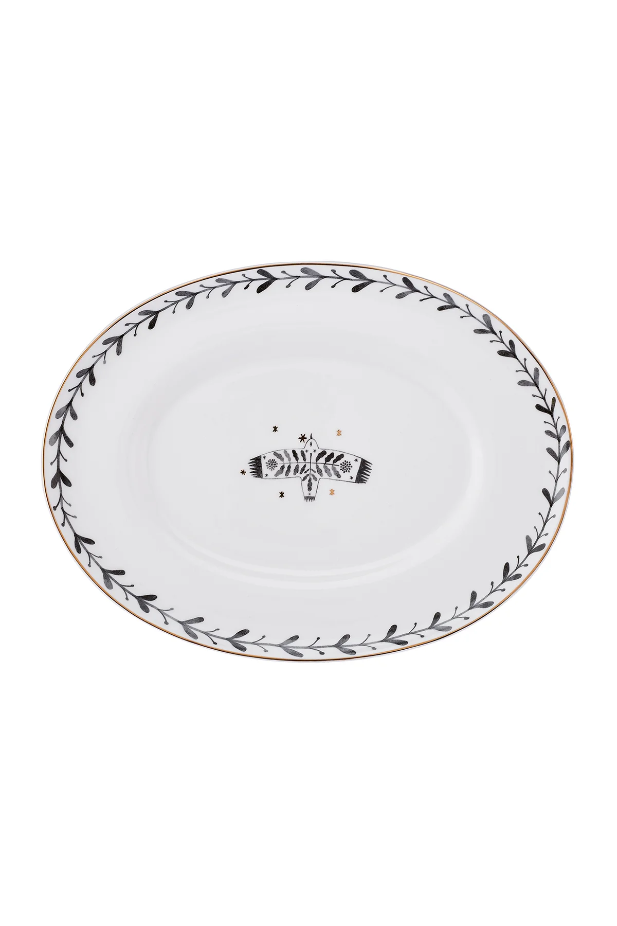 Artisan Bird Fine Bone Kayık Tabak 25 cm