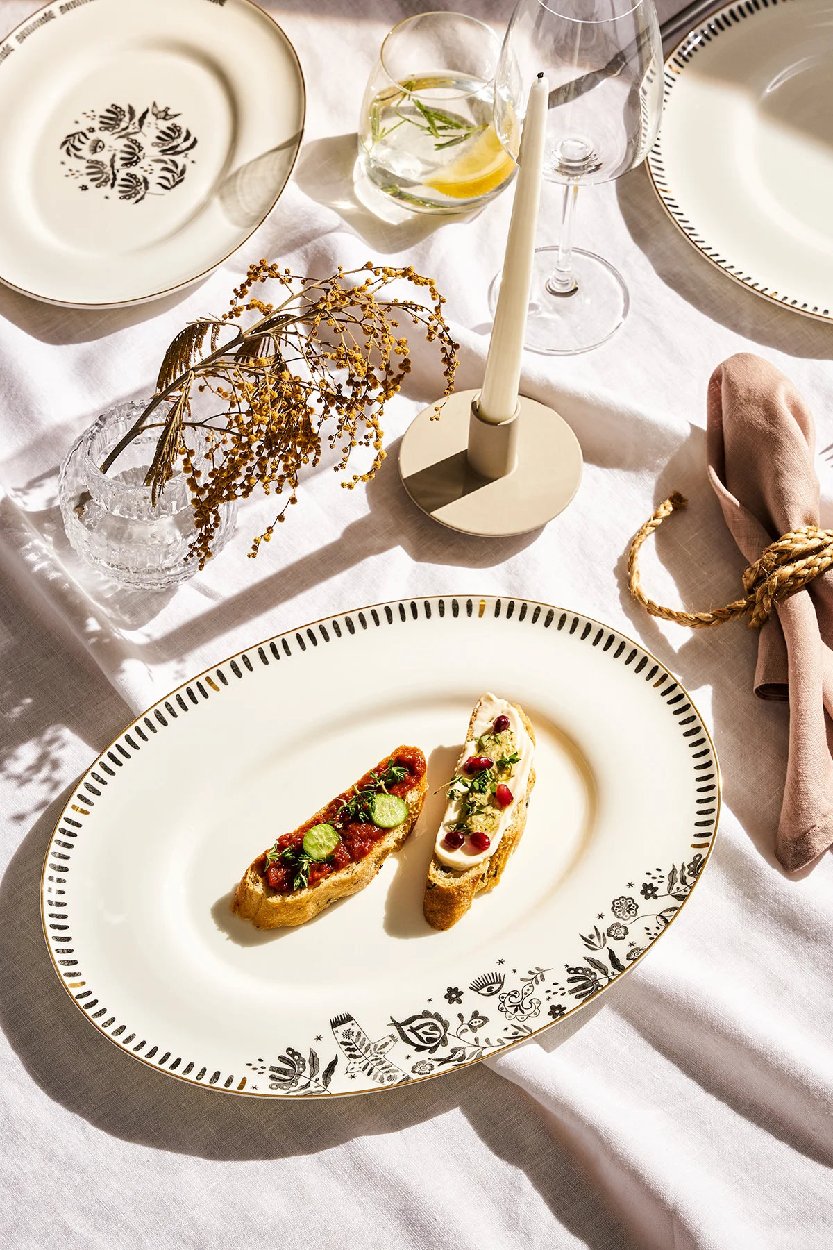 Artisan Fine Bone Kayık Tabak 33 cm