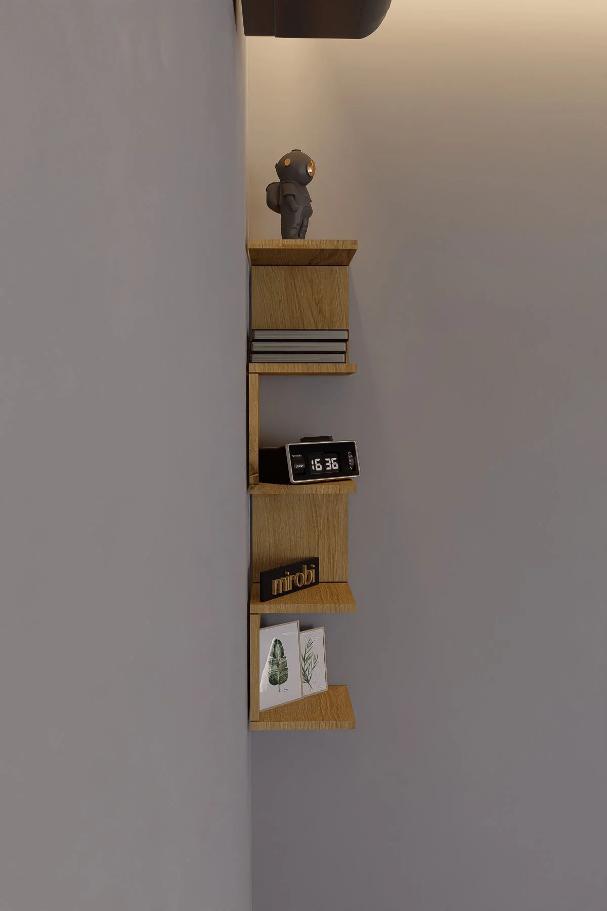 Artix Zigzag Duvar Rafı Rivoli