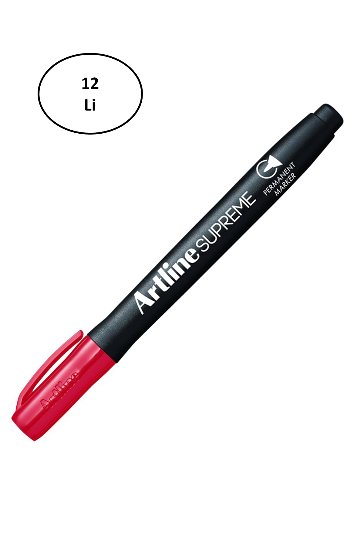 Just Cheap Store Artline Supreme Permament Markör 1.0 Mm Kirmizi 12'Li