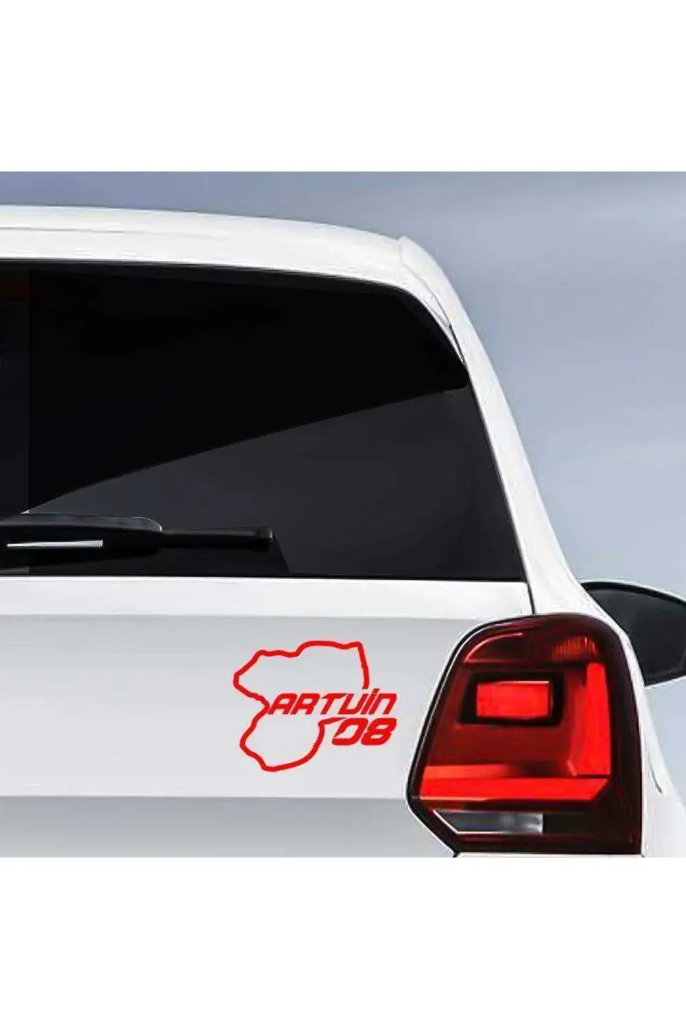 Artvin Ili 08 Plaka Kodu Memleket, Yarış Pisti Sticker - Oto Arab