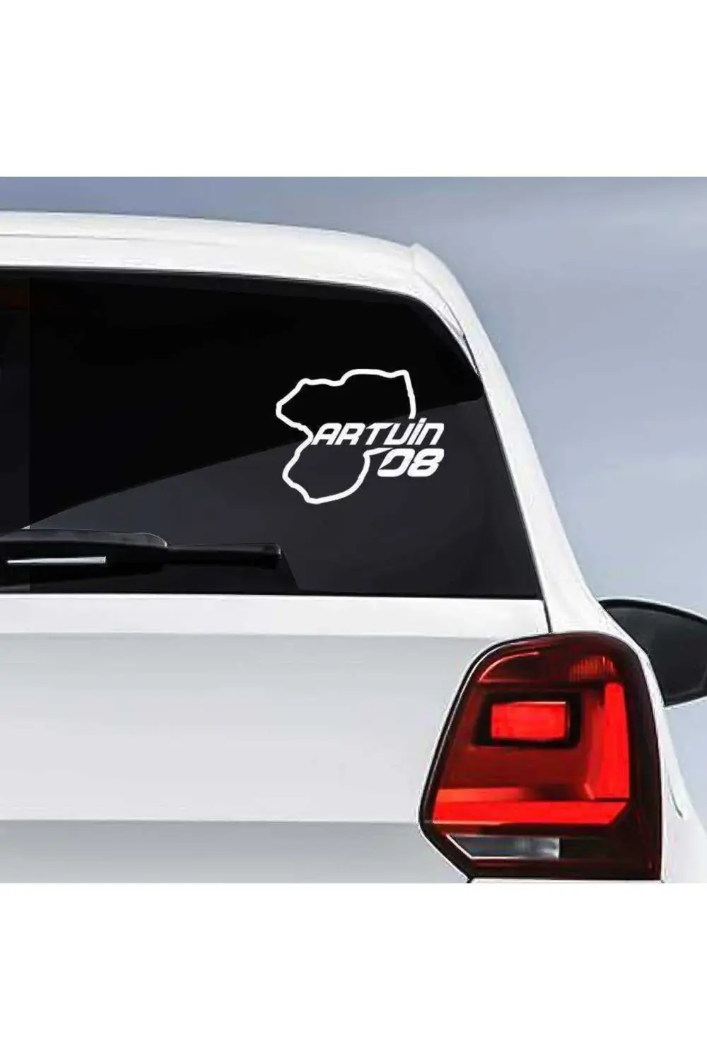 Artvin Ili 08 Plaka Kodu Memleket, Yarış Pisti Sticker - Oto Arab