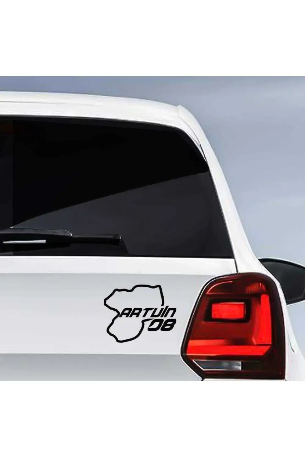 Artvin Ili 08 Plaka Kodu Memleket, Yarış Pisti Sticker - Oto Arab