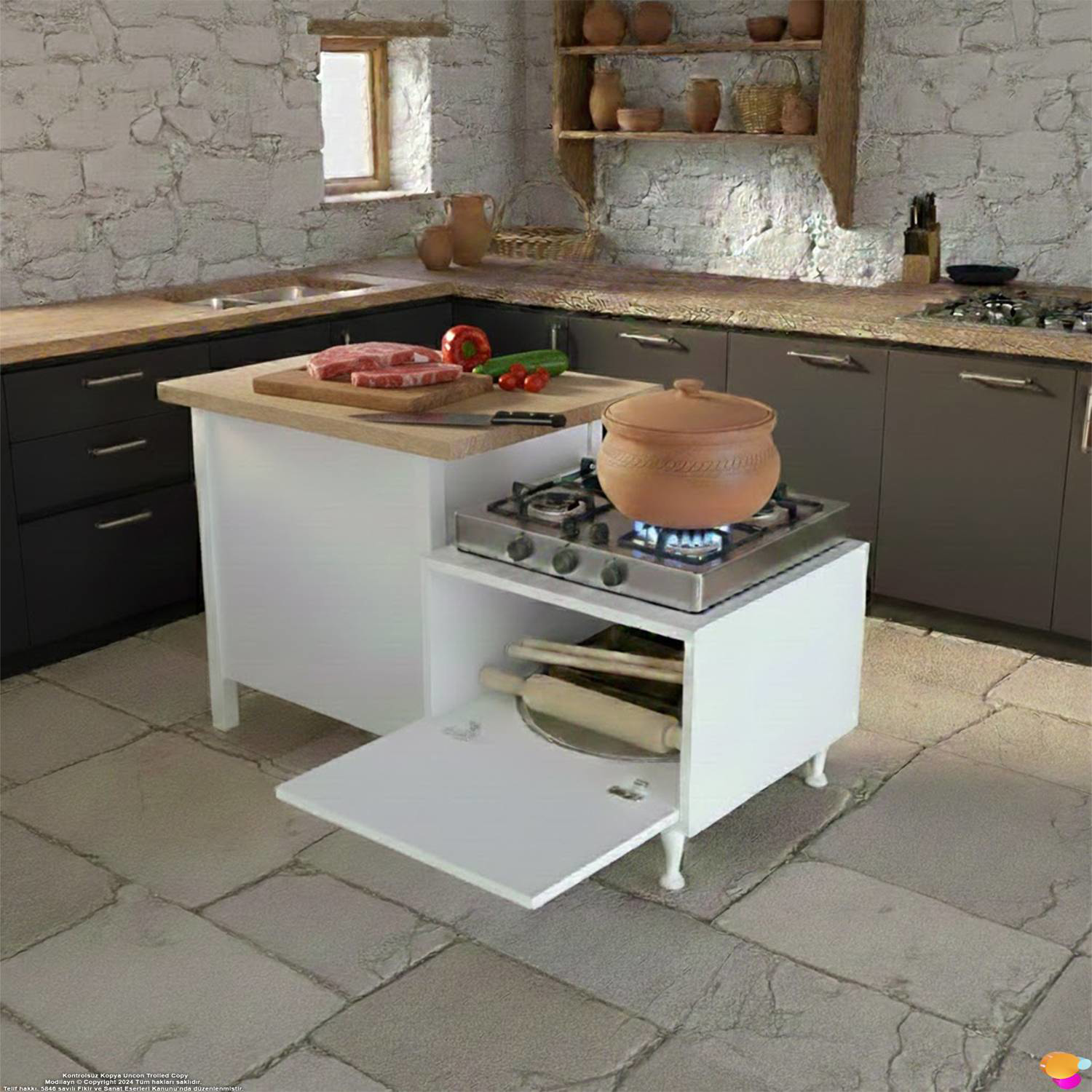 Arya Çok Amaçlı Mutfak Kiler Dolabı Set Üstü Ocak Altı Modülü Ekm Arya Çok Amaçlı Mutfak Kiler Dolabı Set Üstü Ocak Altı Modülü Ekm