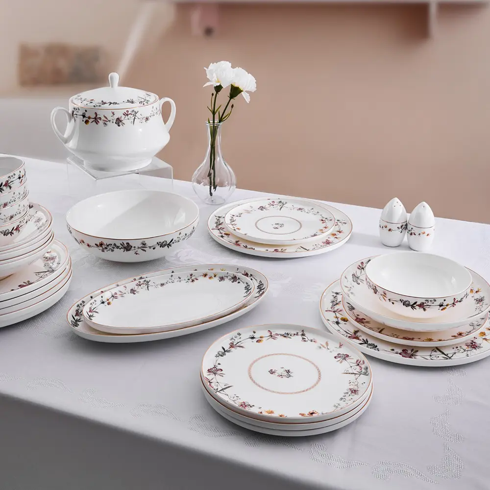 Aryıldız Alesta 60 Parça 12 Kişilik Porselen Yemek Takımı Ar25935