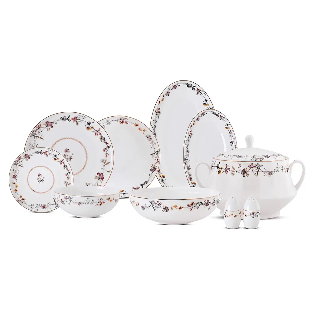 Aryıldız Alesta 60 Parça 12 Kişilik Porselen Yemek Takımı Ar25935