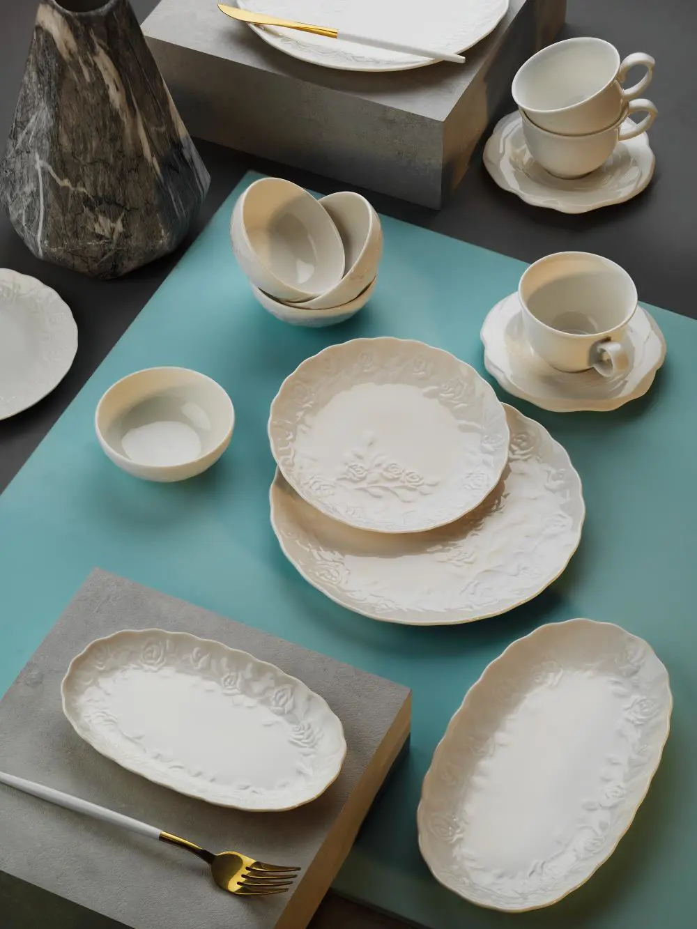 Aryıldız Ar248997 Sc Bella White Porselen Kahvaltı Takımı 32 Parç