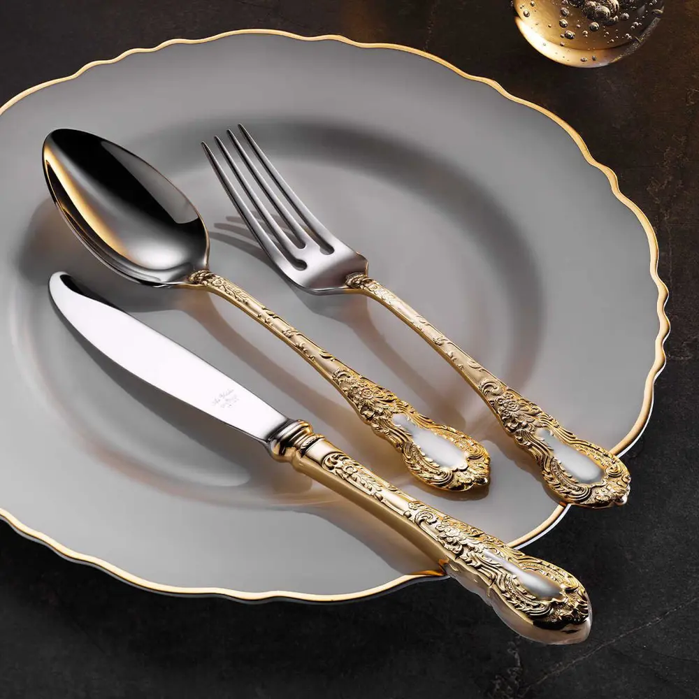 Aryıldız Çırağan Prestige Plus 89 Parça Gold Çatal Kaşık Bıçak Ta Aryıldız Çırağan Prestige Plus 89 Parça Gold Çatal Kaşık Bıçak Ta