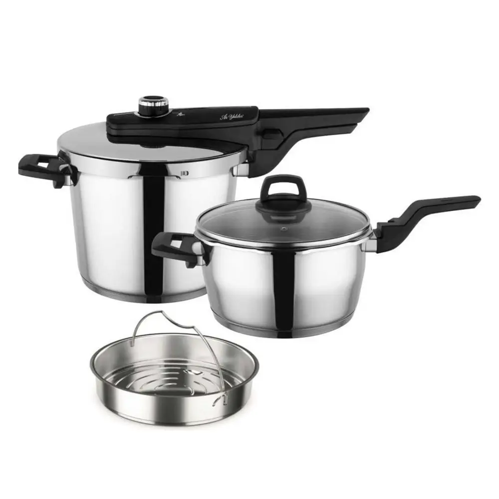 Aryıldız Easy Quick Kanka Düdüklü Tencere Set 6+4 Litre