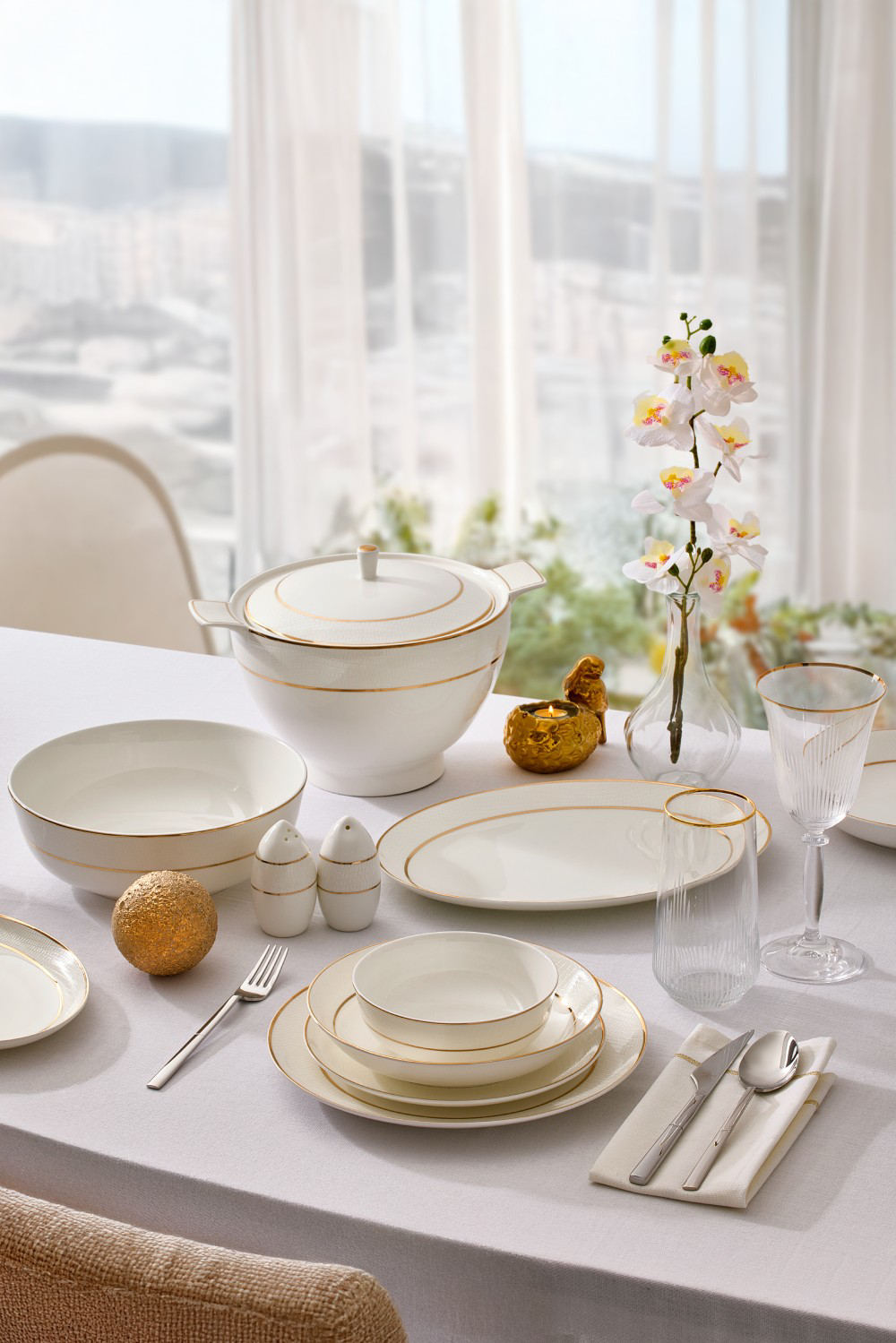 Aryildiz  Glamour 60 Parça Porselen Yemek Takimi Ar259788