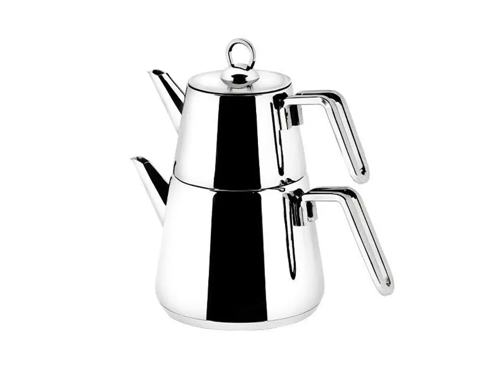 Aryıldız Lilyum 4 Parça Çelik Çaydanlık Takımı