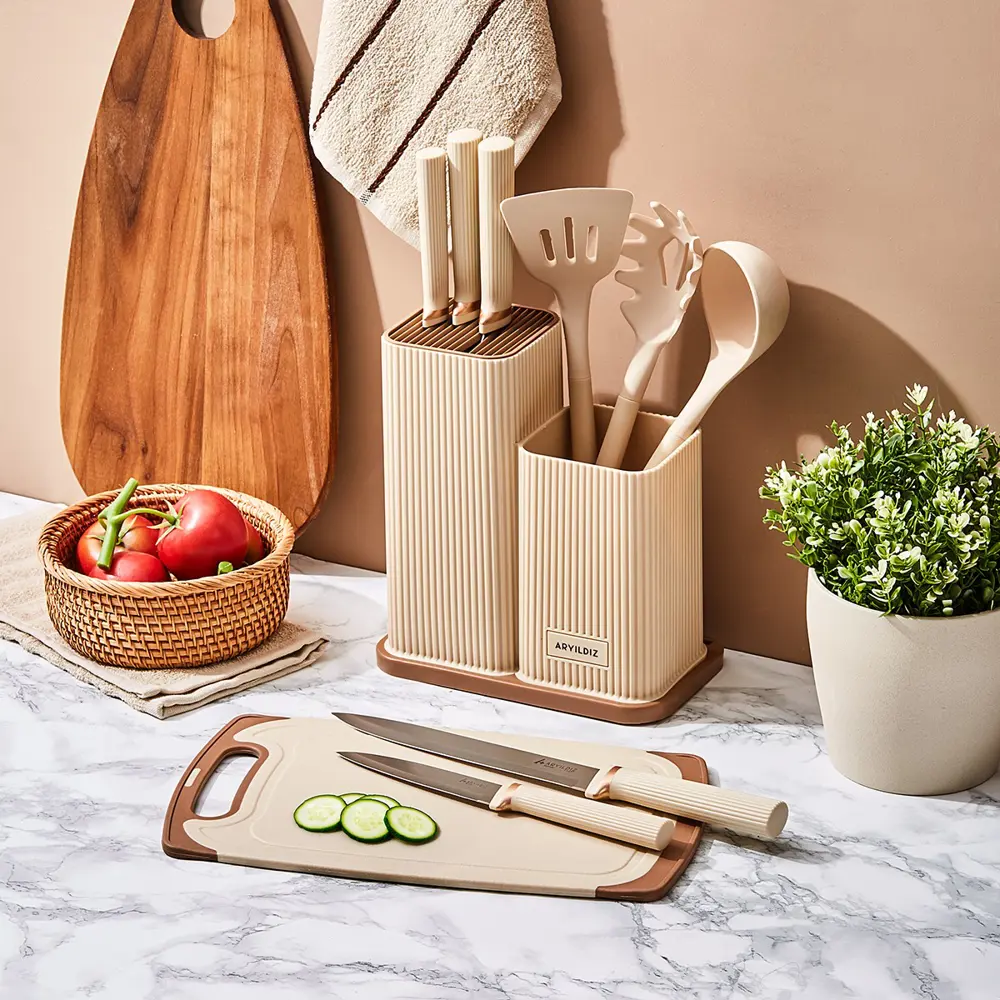 Aryıldız Miyabi 10 Parça Blok Bıçak ve Pano Seti Ar260050 Aryıldız Miyabi 10 Parça Blok Bıçak ve Pano Seti Ar260050
