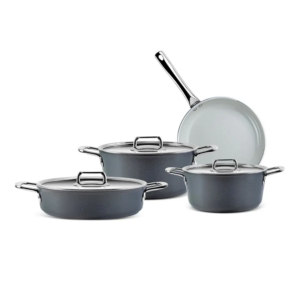 Aryıldız Neo-Ceramic 7 Parça Seramik Tencere Seti Antrasit Ar2561
