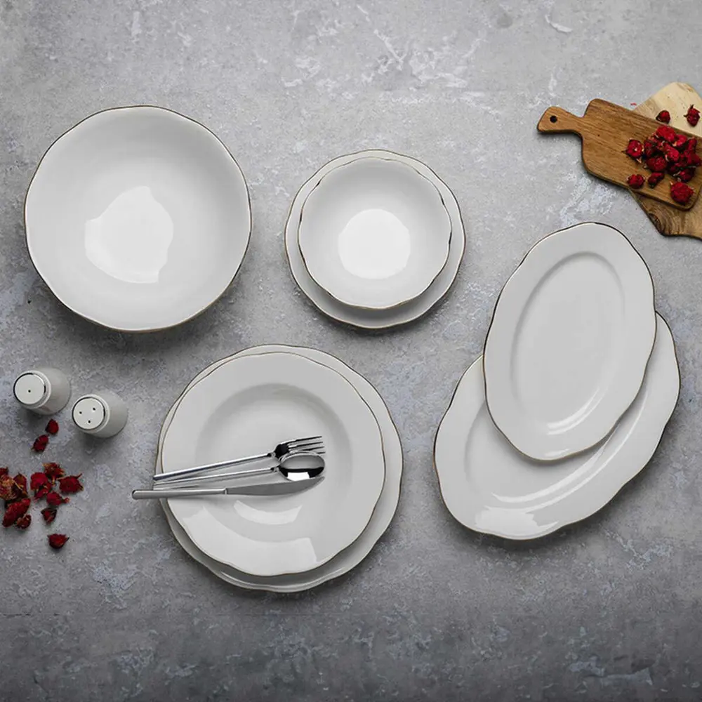 Aryıldız Passion Gold 30 Parça Porselen Yemek Takımı Ar038024