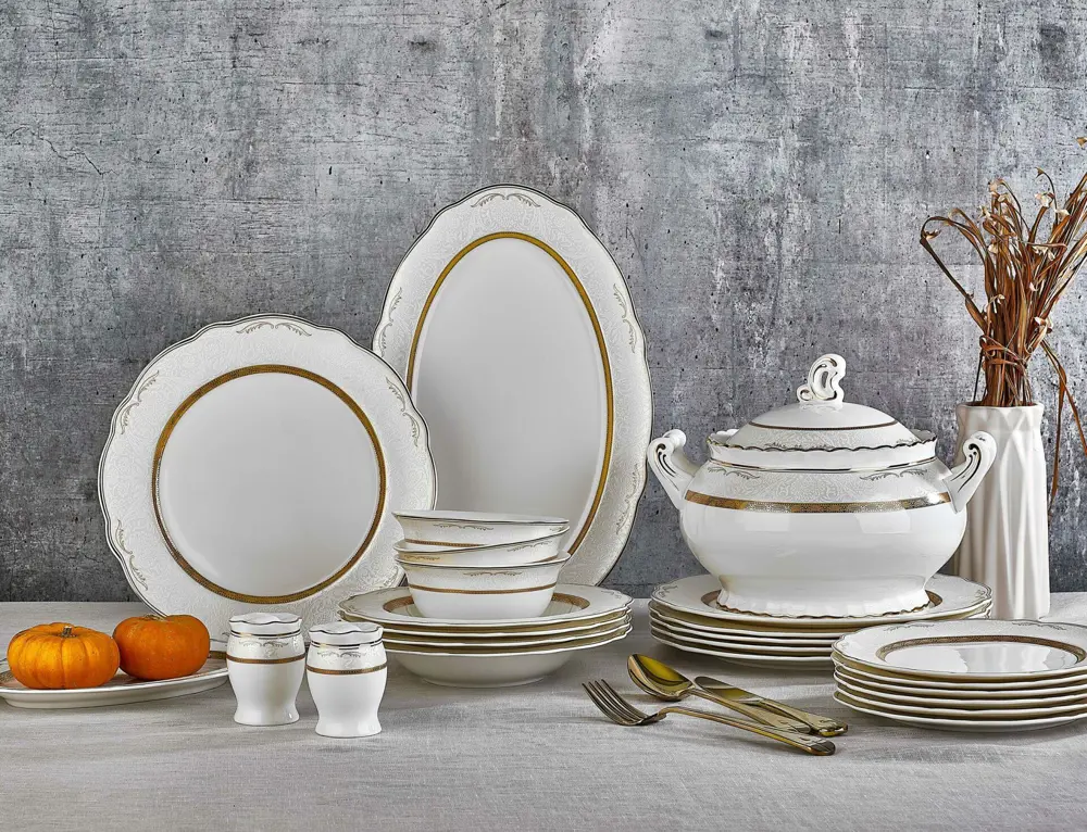 Aryıldız Royal Queen Beylerbeyi 60 Parça Porselen Yemek Takımı 60