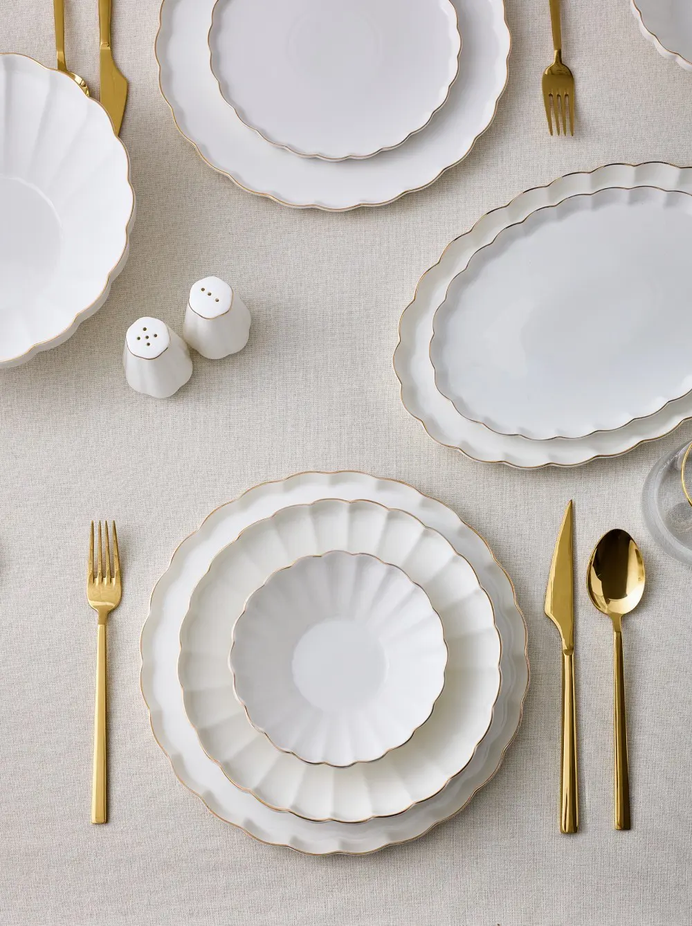 Aryıldız Rs Margaret Gold 54 Parça Porselen Yemek Takımı Ar263587