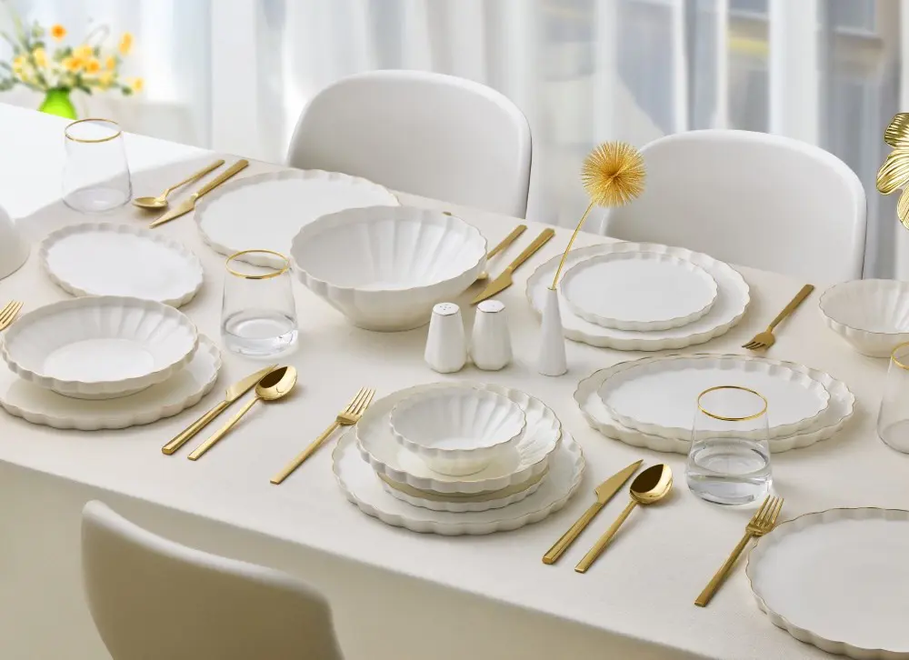 Aryıldız Rs Margaret Gold 54 Parça Porselen Yemek Takımı Ar263587