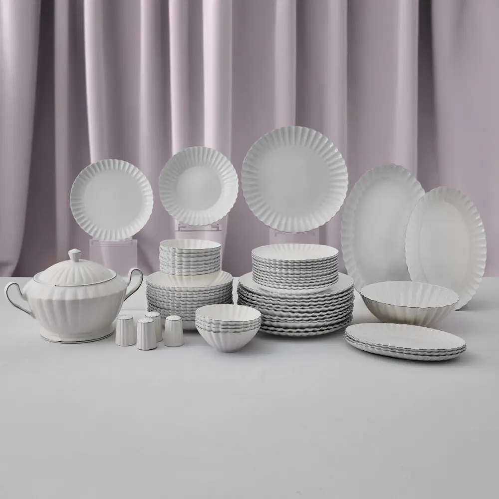 Aryıldız Sintra Gold 60 Parça Porselen Yemek Takımı Ar255469