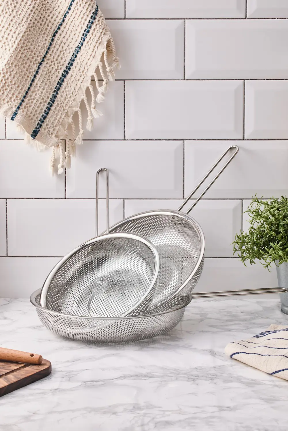 Aryıldız S/S Protools Kulplu Paslanmaz Çelik Süzgeç 24 Cm Ar26507