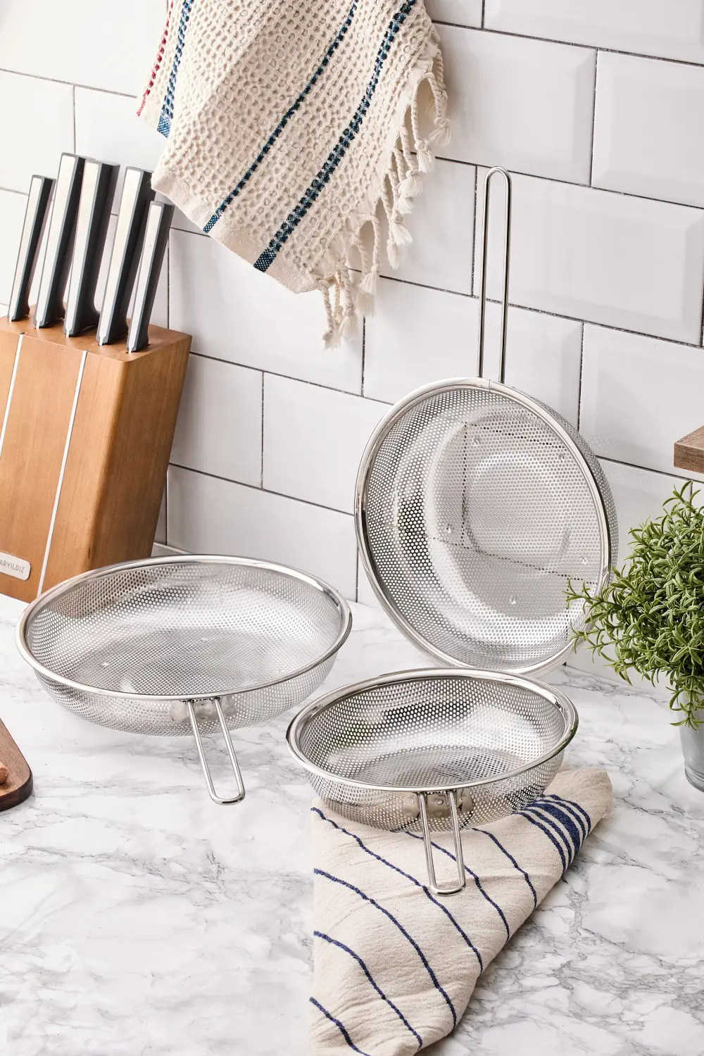 Aryıldız S/S Protools Kulplu Paslanmaz Çelik Süzgeç 26 Cm Ar26508